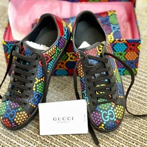 Authentic Gucci Psychedelic Sneakers